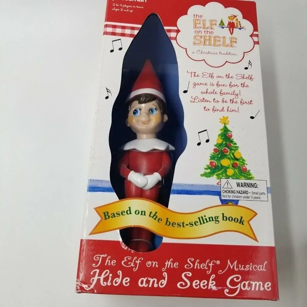Elf on Shelf Hide Seek Game Elf Surveillance Primitive by Kathy Sign New Lot 2